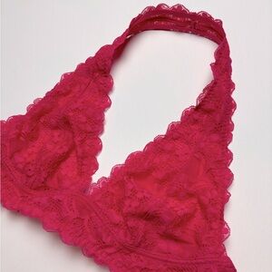 Hot Pink Intimately Free People Halter Bralette
